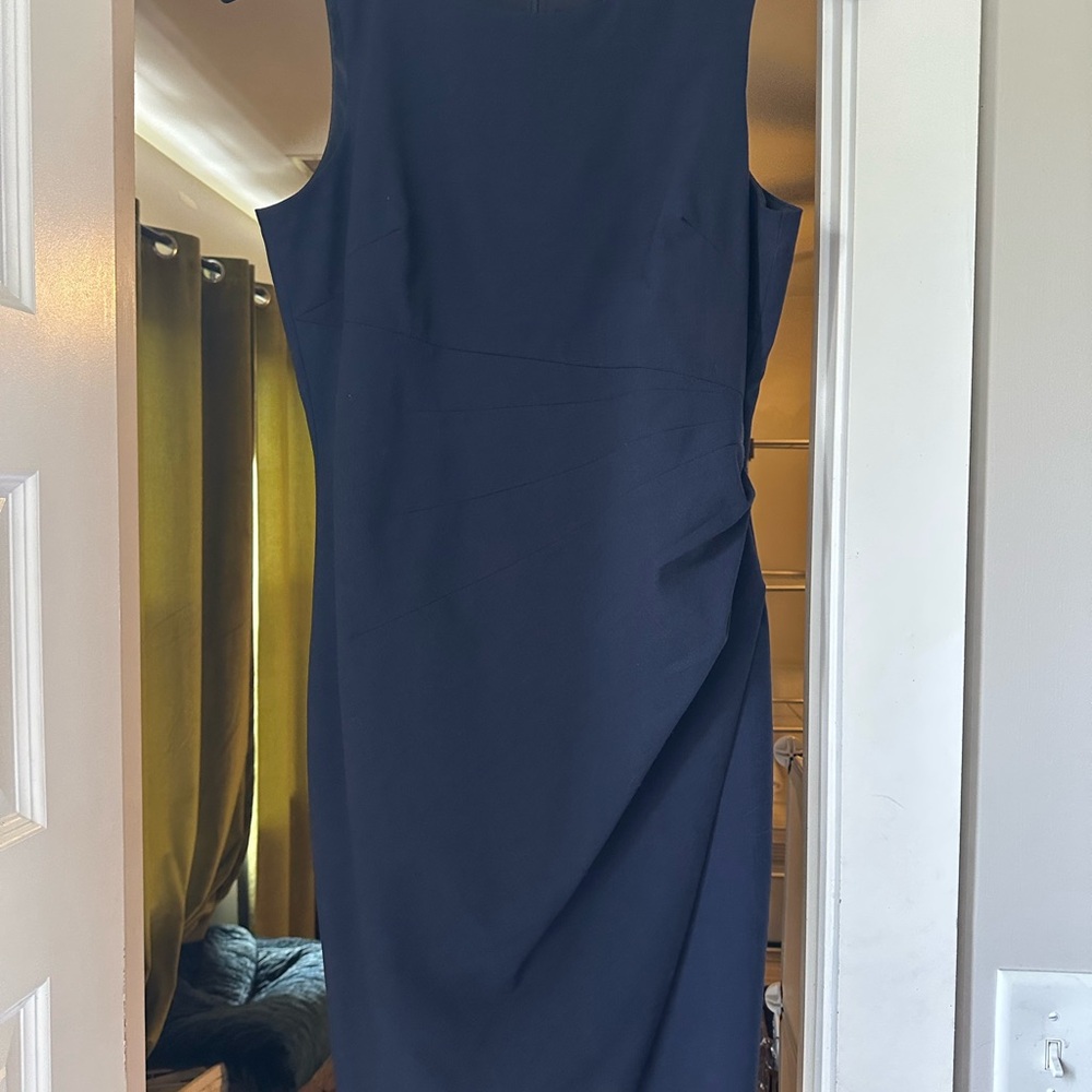 Banana Republic Elegant Navy Blue Sleeveless Dress- 10